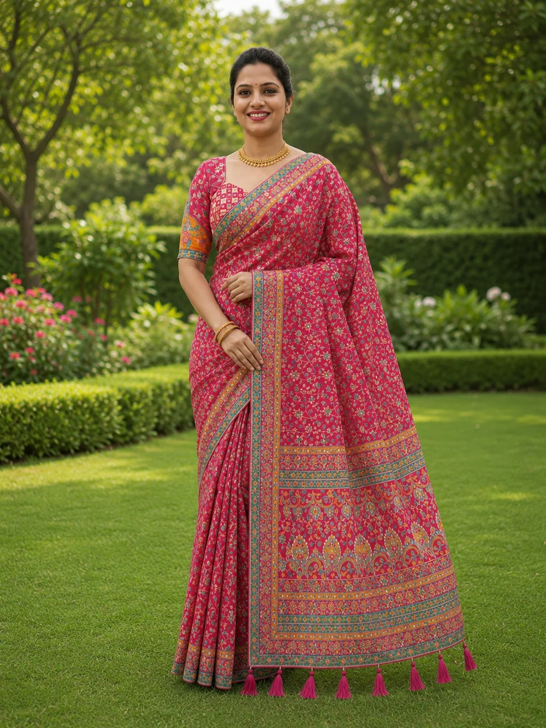 Designer Silk Saree Intricate floral weaving